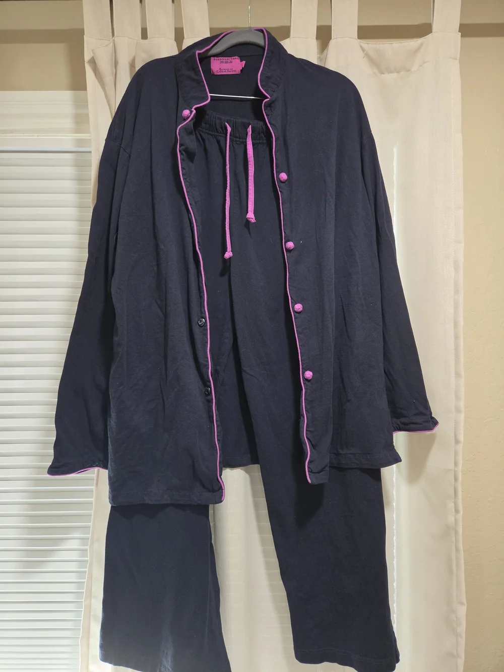Shanghai Tang For Cathay Pacific Navy PJ Set Size L